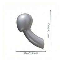 Space Saving Wall-Mounted Mannequin Head Glossy Wall Mounted Mannequin Head Molded Easy to Install for Salons, Boutiques, Retail Stores