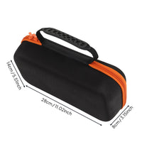 Portable EVA Audio Device Carrying Case Shockproof Hard Shell Audio Device Bag Zippered Mesh Pocket Electronics Accessory for On Stage