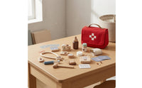 Wooden Physician Role-Play Set Easy to Store Medical Role-Play Children's Plaything Plaything for Children