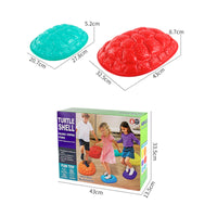 Sturdy Turtle Shell Stepping Stone Textured Turtle Balance Stepping Stones Molded Play Set Non-Slip for Children, Toddlers, Playroom, Daycare, Classroom, Backyard
