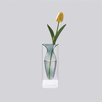 Double Layer Glass Vase, Nordic Style Geometric Ornament