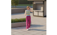 Highly Detailed Wide-Leg Pants Woman Figurine Hand Painted Miniature Girl Figure Scale Model Person for Sand Table Scene