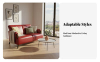 Nordic design 2-Seater Loveseat Modern Design Minimalist Upholstered Settee abrasion withstandant Living Room Seating Space Saving for Apartment Dwellers, Pet Owners, Homeowners, Small Spaces, Office, Lounge Area, Bedroom