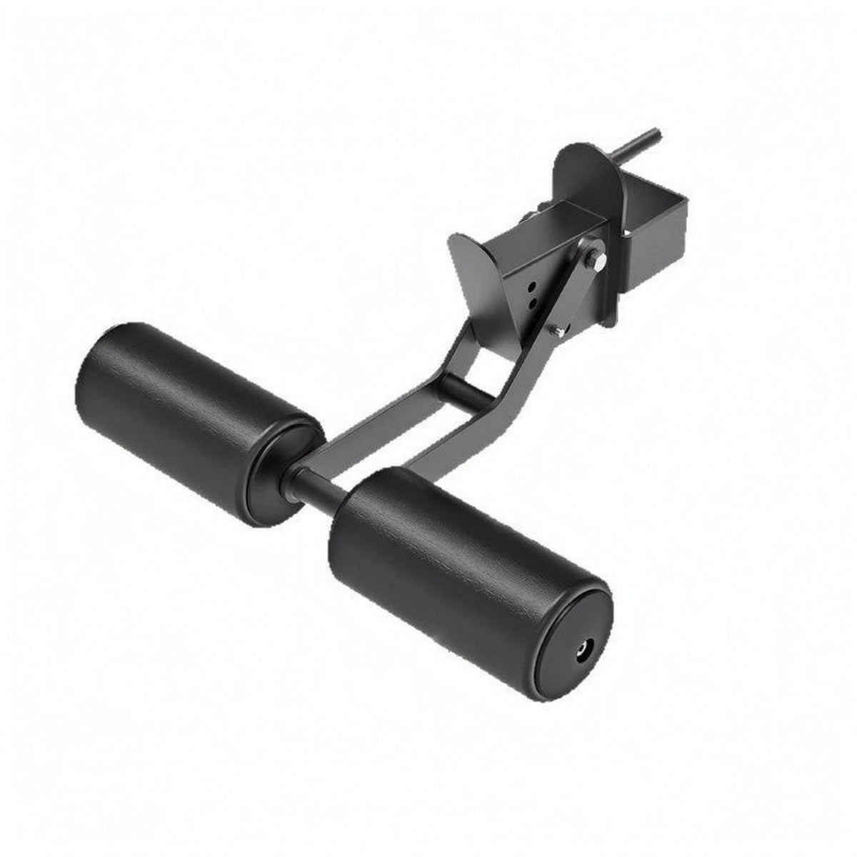 Squat Rack Leg Roller Foam-Covered Leg Roller Attachment Heavy-Duty Steel