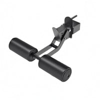 Squat Rack Leg Roller Foam-Covered Leg Roller Attachment Heavy-Duty Steel