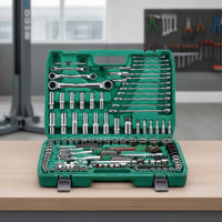 151 Pieces Chrome Vanadium Automotive Repair Tool Kit with Storage Case Allall-Purpose Automotive Repair Tool Kit Portable Socket Set with Case Compact for DIYers, Garage, Roadside Emergency