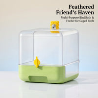 Bird Feeder Bath Cage Hanging, Parrot Cage Hanging Bath Feeder, Cage Hanging Bir