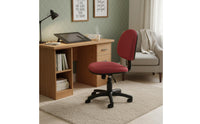 Support Armless Office Chair Height Adjustable Small Space Computer Chair Ergonomic for Students