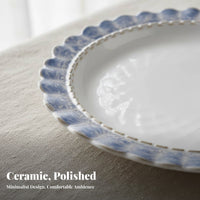 Smoky Navy Ceramic Tableware, Plates, Bowls, Saucers, Nordic Minimalist, Home, Gift