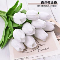 Artificial Tulip Bouquet for Wedding Living Room Decoration (10 pcs)