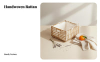 Woven Sundry Holder Handmade Desktop Sundry carrier Rustic aesthetic for Professionals