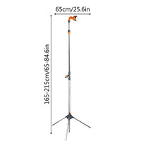 Portable Tripod Outdoor Shower with 180° Adjustable Nozzle