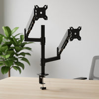 360° Rotation Articulating Monitor Arm Space Saving Articulating Desk Mount Full Motion Adjustable Monitor Arm Mechanical Coil for Office, Gaming Setup