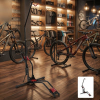 Floor Bike Stand with Upright Support Space-Saving Upright Cycle Floor Stand Stable Standing Bike Rack for Cyclists, Garage, Apartment, Workshop