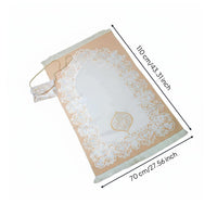 Jacquard Prayer Mat Easy to Stow-Away Folding Prayer Mat Reusable for Mosque