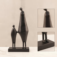 Abstract Metal Sculpture Modern Decorative Statue Artistic for Office, Bookshelf