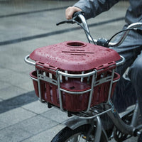 Tricycle Front Basket Large Capacity Mobility Gear Rainproof Lid for Shopping