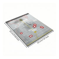 1/400 Airport Apron Display Base Wooden Airport Foundation Printed Diorama Board for Aviation Dioramas