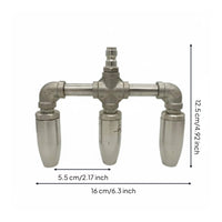 304 Stainless Steel Spray Nozzle Long-Lasting Metal Build for Garden Watering