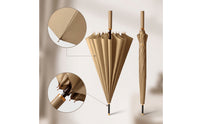 Auto Open and Close Automatic Umbrella Classic Straight Umbrella Windproof Reinforced for Daily Commute, Office