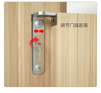 Invisible Door Hinge 3D Adjustable Heavy-Duty Concealed Hinge for Wooden Doors, Pivot Hinge