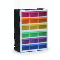 Clear Plastic Drawer Organizer Removable Divider Small Parts Organizer Compact