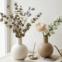 Geometric Ceramic Vase Nordic Design Room Decor Highlight Matte Finish Home Decor for Entrance