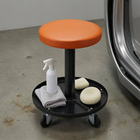 Workshop Stool with Tool Tray Padded Seat Work Seating Easy to Clean
