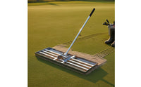 Lawn Leveling Rake Easy to Clean Stainless Steel Level Head Rake Long Handle