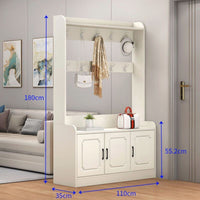 Entryway Coat Rack Shoe Storage Large Capacity Tree with Shoe Storage Versatile Design Entryway Bench with Coat Rack for Rentersway, Foyer