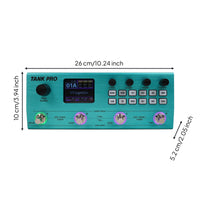 Guitar Multi-Effects Device Amp Modeling Guitar Multi-Effects Pedal Metal for Stage, Rehearsal