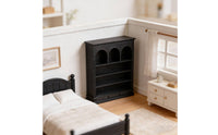 1:12 Scale Bookshelf Detailed Miniature Shelf Realistic Arched Bookcase for Collectors, Hobbyists