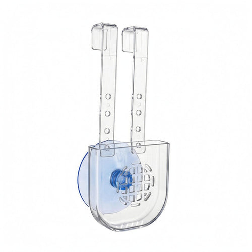 Bathroom Accessory Transparent Cleaning Tablet Holder Rounded Bottom