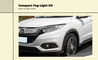 Halogen fog light fits SUV grille