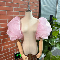 新娘婚纱礼服欧根纱遮胳膊袖子灯笼袖女士礼服配饰外贸批发V46