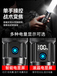 硕森2026新款强光充电式手电筒家用超亮耐用便携户外远射大功率灯