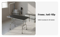 Folding Pet Grooming Table Heavy-Duty Dog Grooming Table Easy to Clean for Professional Groomers, Home Use