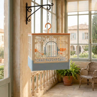 Portable Bird Cage and Pet Bird Cage for Travel, Lightweight 1 Tier Anti-egress Design, Panoramic Large Space Outdoor Bird Cage for Birds