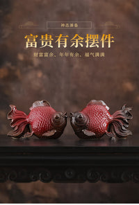 富贵有余创意陶瓷锦鲤摆件客厅电视柜玄关招财锦鲤装饰品乔迁礼品