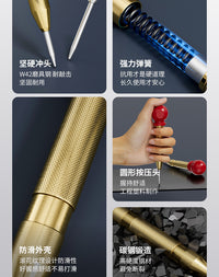 自动中心冲高硬度钻孔定位打孔弹簧定点器中心打眼定位冲子工具