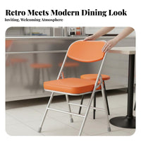 5 Pieces Space-Saving Foldable Dinette Set space-efficient Square Folding Table with 4 Stools Portable business Furniture Easy to Clean for Restaurant Owners, Food Stall Vendors, function Hosts, pasta Shops, Restaurants, Small areas, Dining Room