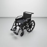 Foldable MRI Transfer Wheelchair Armrests Non Wheelchair Footrests Folding Transport Chair for Hospital