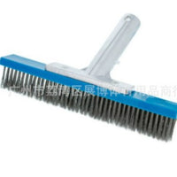 10-Inch Aluminum Backed Wire Brush for Swimming Pool Cleaning