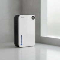 Dehumidifier with LED Display Automatic Shutoff Dehumidifier with Water Tank Appliance Low-Noise Quiet for Bedroom, Bathroom