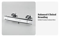 Solid Brass Thermostatic Mixing Control | Polished Chrome Finish, Thermostatic control with Button, for Shower