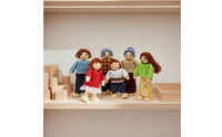 Sturdy Wood Construction Wooden Dollhouse Furniture Polished Edges Wooden Dollhouse Furniture Set Paint Miniature Room Playset Educational for Children, Preschoolers, Toddlers, Playroom, Nursery