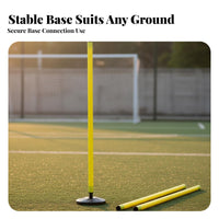 Soccer Training Pole High-Visibility Training Pole Detachable Design Agility Poles for Athletes, Coaches, Outdoor