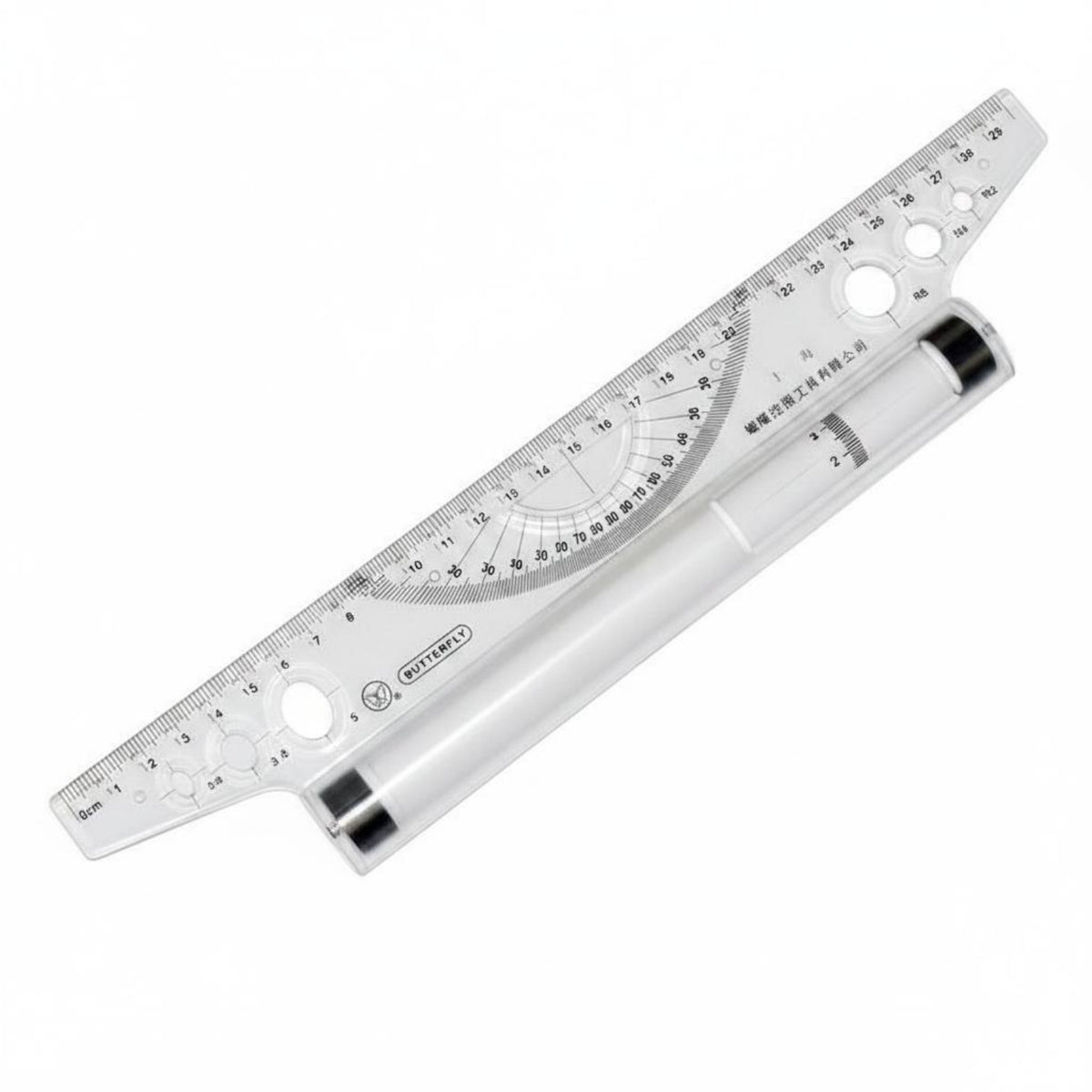 Parallel Ruler Easy Sliding Rolling Ruler Transparent for Designers, Artists