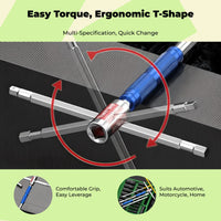 T-Handle Wrench for hex repairs
