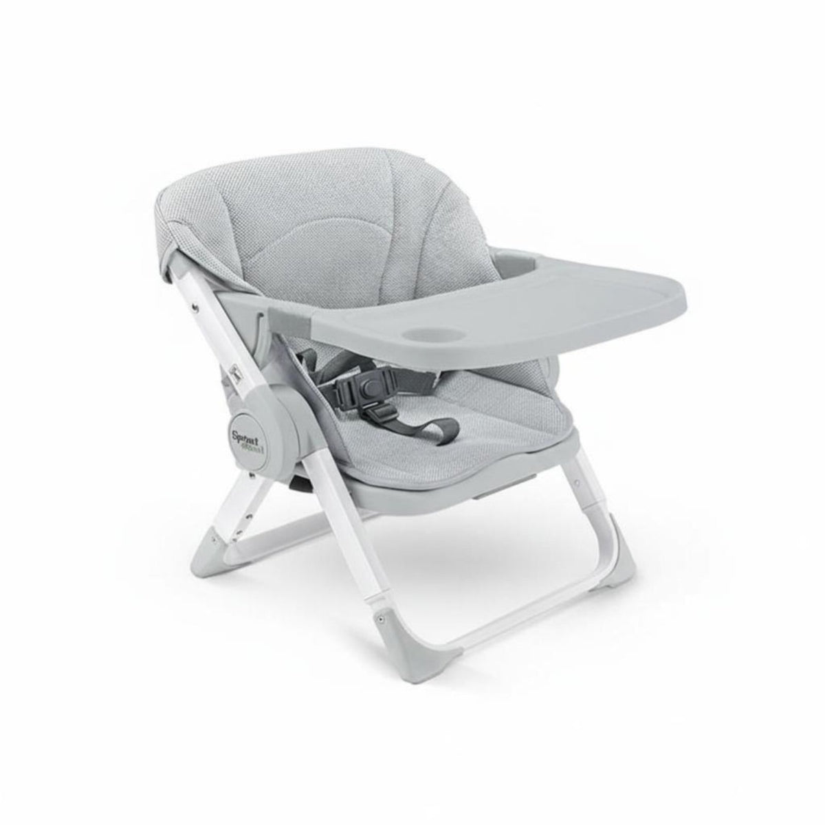 Portable Feeding Seat Safe and Stable Foldable Floor Seat with Tray for Toddlers
